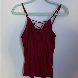 Maroon tank top